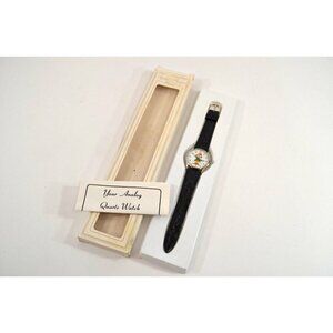 Ernie Keebler Elf Moving Hand Silver Tone Quartz Watch Original Box Vintage